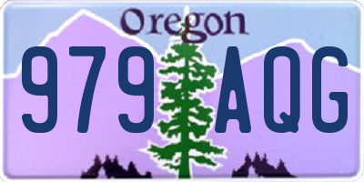 OR license plate 979AQG
