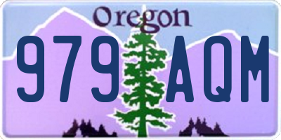 OR license plate 979AQM