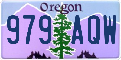 OR license plate 979AQW