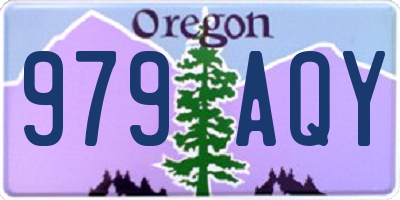 OR license plate 979AQY