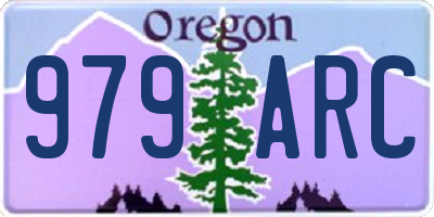 OR license plate 979ARC