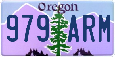 OR license plate 979ARM