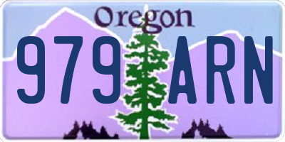 OR license plate 979ARN