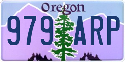 OR license plate 979ARP