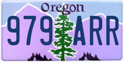 OR license plate 979ARR