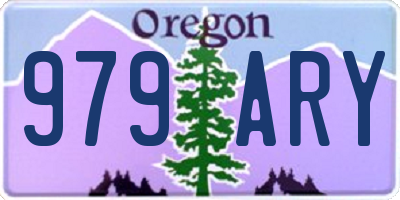 OR license plate 979ARY