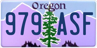 OR license plate 979ASF