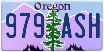 OR license plate 979ASH