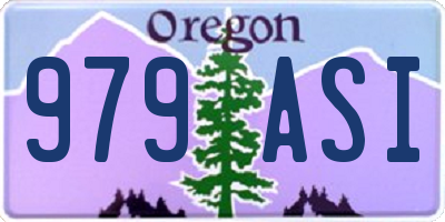 OR license plate 979ASI