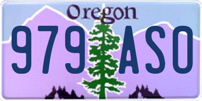 OR license plate 979ASO