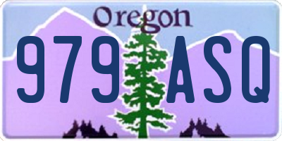 OR license plate 979ASQ