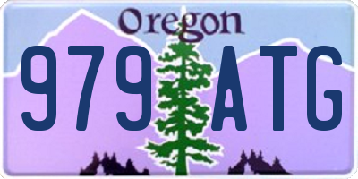 OR license plate 979ATG