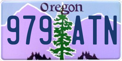 OR license plate 979ATN