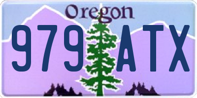 OR license plate 979ATX