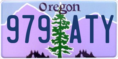OR license plate 979ATY
