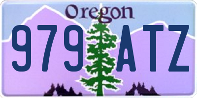 OR license plate 979ATZ