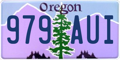 OR license plate 979AUI