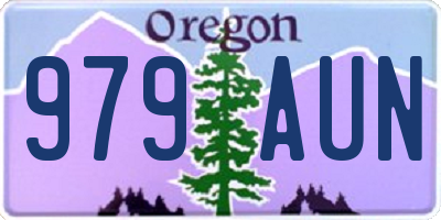 OR license plate 979AUN