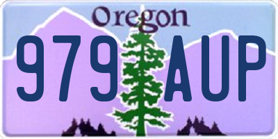 OR license plate 979AUP