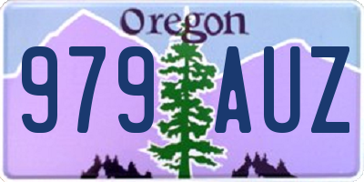 OR license plate 979AUZ