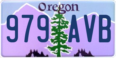 OR license plate 979AVB
