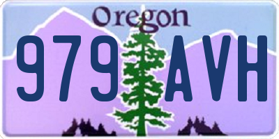 OR license plate 979AVH