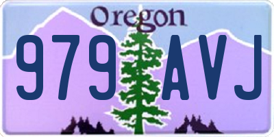 OR license plate 979AVJ