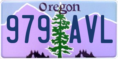 OR license plate 979AVL