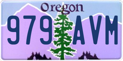 OR license plate 979AVM