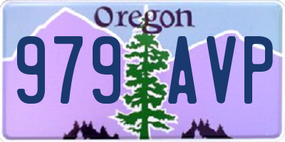 OR license plate 979AVP
