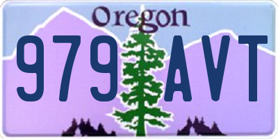 OR license plate 979AVT