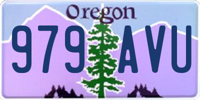 OR license plate 979AVU