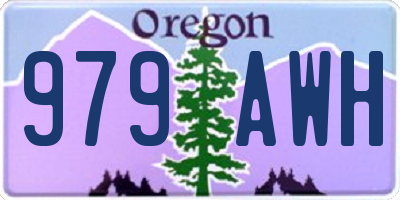 OR license plate 979AWH