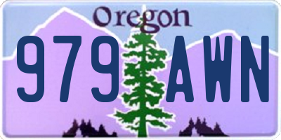 OR license plate 979AWN