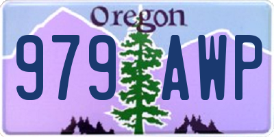 OR license plate 979AWP