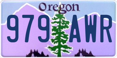 OR license plate 979AWR