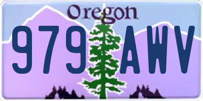 OR license plate 979AWV