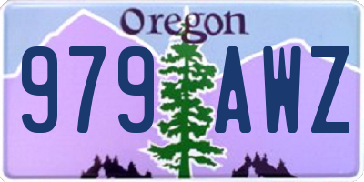 OR license plate 979AWZ