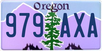 OR license plate 979AXA