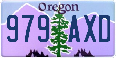 OR license plate 979AXD