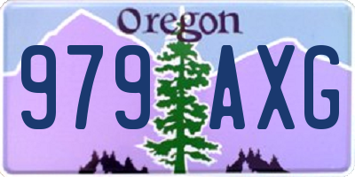 OR license plate 979AXG