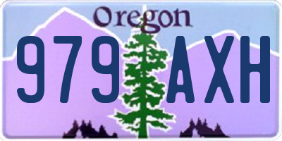 OR license plate 979AXH