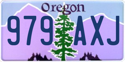 OR license plate 979AXJ