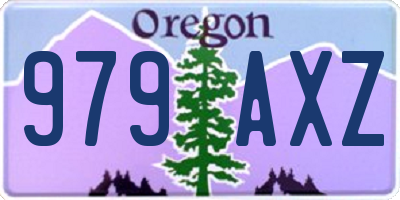 OR license plate 979AXZ