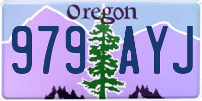 OR license plate 979AYJ