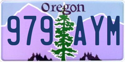OR license plate 979AYM