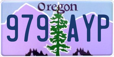 OR license plate 979AYP