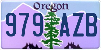 OR license plate 979AZB