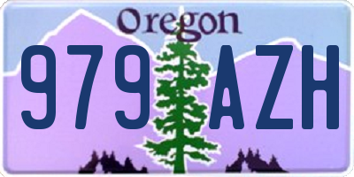 OR license plate 979AZH