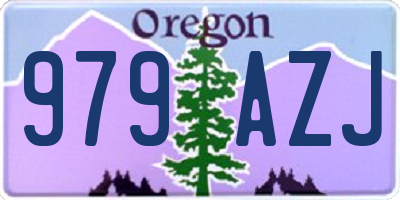 OR license plate 979AZJ